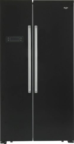 Bush - BSBSFFB Side By Side - Fridge Freezer- Black